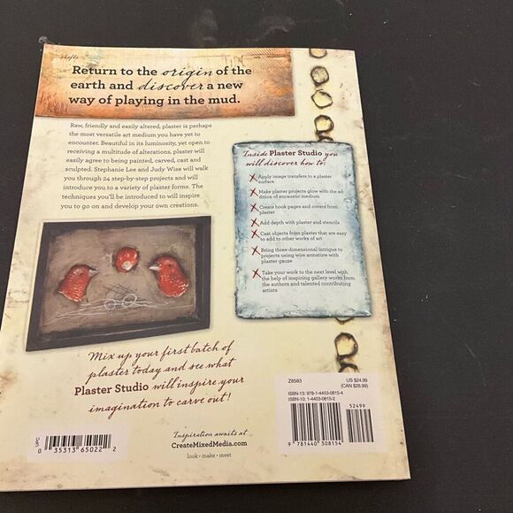 Plaster Studio Mixed Media Techniques Painting Casting and Sculpting Book - Picture 15 of 16